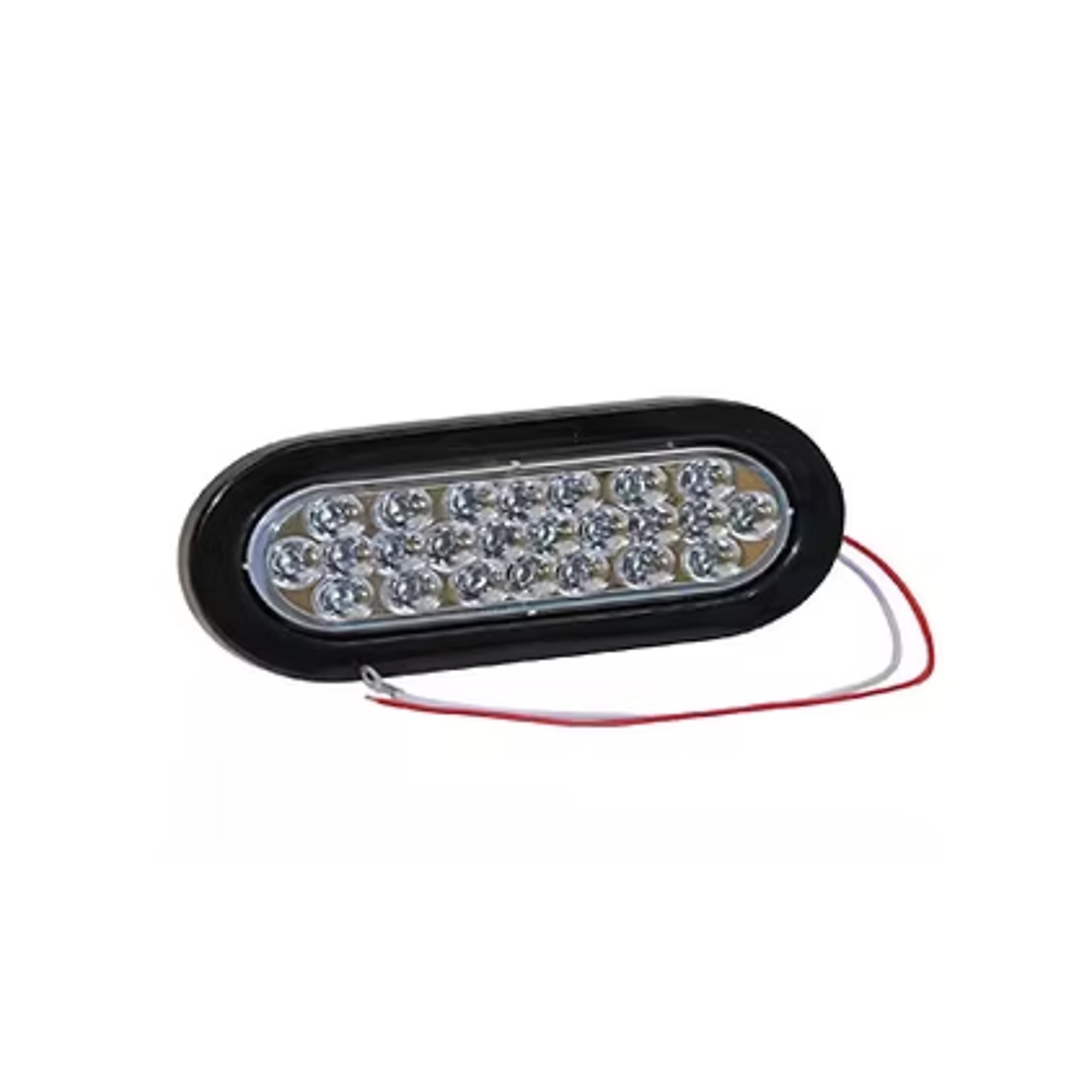 Uriah Products Oval Backup Light Kit — 6.5in. x 2.5in., LED, Clear Lens, with Grommet and Plug, Model# UL420102